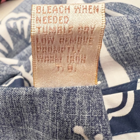 Campia Moda Hawaiian Men’s shirt Size Medium Tropical Blue/White - Picture 4 of 13